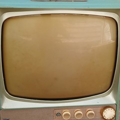 Vintage GE M500XTS Teal TV 15″ Space Age Mid Century TESTED WORKING Retro Prop