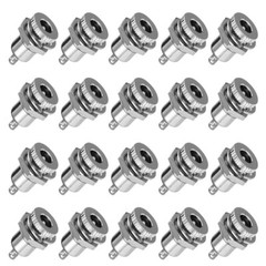 20Pc DC Power Supply Jack Plug Socket Female Panel Mount Connector 5.5mm x 2.1mm