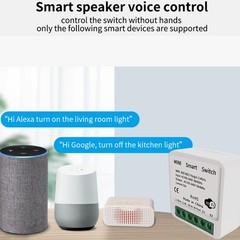 Mini Intelligent WiFi Breaker For Household Use White Premium