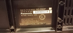 Panasonic ProLine AG-2560P Commercial Reliable HiFi 6 Head VCR w/ Remote (VGUC)
