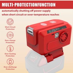 Portable 200W Inverter for 18V Battery – AC Output 110V/220V, Multiple Uses