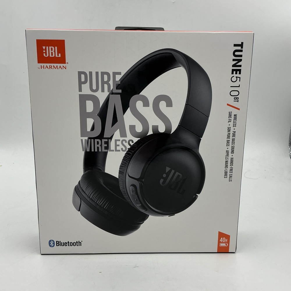 JBL Harman Pure Base Wireless Tune 510 BT Bluetooth Headphones