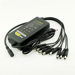 DC 12V 5A Power Supply Adapter +8 Split Power Cable for CCTV Security Camera DVR