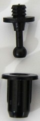 Thin Speaker Grill Pegs, Grill Fasteners, Set of 8 Pairs of Grill Posts/Sockets