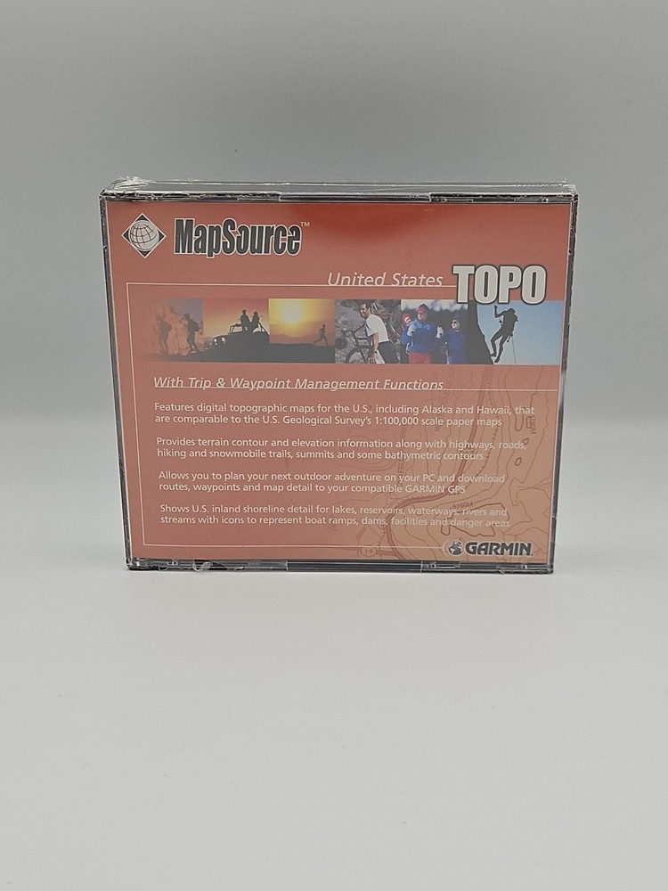 Garmin Mapsource United States TOPO Topographic V3.02 CD -ROM Maps For Windows