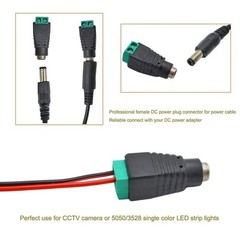 5Pairs DC 12V 5.5×2.1mm Male Female Power Connector Plug Adapter CCTV LED Strip