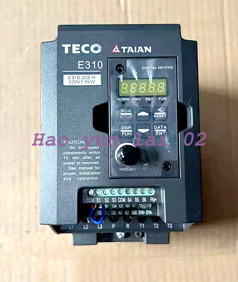 1PC USED For TECO Frequency Converter E310-202-H 1.5KW 220V
