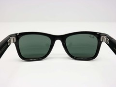 Ray-Ban Meta Wayfarer RW4008 AI Glasses Green Lenses Shiny Black