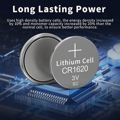 2 Pack *6/2035* CR1620 3V Watch Remote Battery ECR1620 KCR1620 DL1620 5009LC pcs
