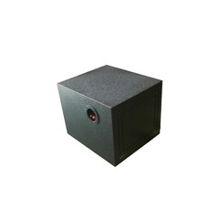 Single 12″ Vented Armor Coated Subwoofer Box with Painted Kerf Port 1″ MDF