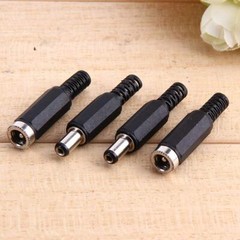 100/10Pcs 2.1*5.5mm DC Power Plug Jack Adapter DC Power Connector Male & Female