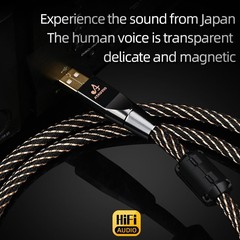 HIFI USB OTG Cable USB Type A to B USB Cable 6N OFC Type C to Type B Audio Cable