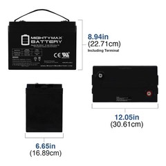 Mighty Max 6V 200AH SLA Battery Replacement for AGM M83CHP06V27 200Ah Battery