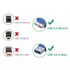 USB 3.0 Cable for Toshiba 1TB Portable External Hard Drive Video Music Storage