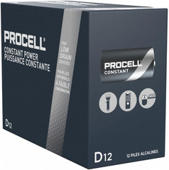 D Battery Procell PC1300 Professional Batteries by | Case of 72 | QTY 6 X 12 Pa