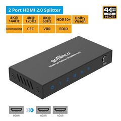 gofanco 8K 60Hz 8K @60Hz 444, 4K @144Hz/120Hz, 2K @240Hz, 1080p HDCP 2.3/2.2/1