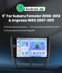 Joying 9 Inch Android 12 Car Radio Mirror Link For Subaru Forester WRX 2008-2012