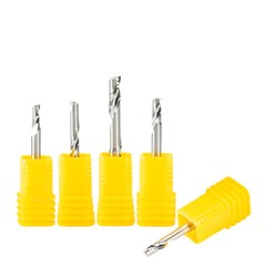 1pc one Flute End Mill Cutter Aluminum CNC Router Bits 6mm 6.35mm 1/4″ 17/22/25