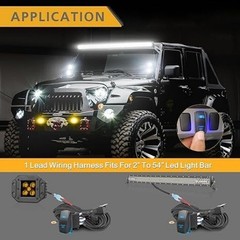 Wiring Harness 1 Lead Lighting LED Light Bar Wiring Harness Kit Style: 1 Lead