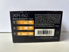 RadioShack XR-60 Extended Range 3-Pack Audio Cassette Tapes – Brand New Sealed