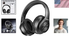 Over Ear Wireless Headphones: Foldable Bluetooth 5.1 with 40 Hours Battery Life