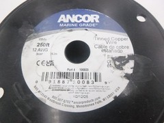 Ancor 106925 Marine Tinned Copper Boat Wiring 12-Gauge White 250-FT 12 AWG NEW