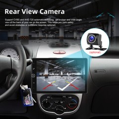 10″ Car Stereo Radio Rotatable Single 1 DIN Wireless Apple CarPlay Android Auto