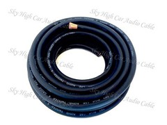 25 ft 4 Gauge AWG 12.5′ RED / 12.5′ BLACK Power Ground Wire Sky High Car Audio