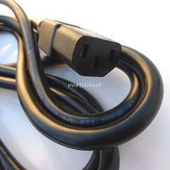 6 feet universal POWER CORD STANDARD PC/MONITOR/CABLE/TV THREE PRONG 3 conductor