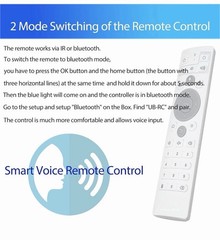 Voice Remote Control for UB12 + tvbox 2026 安博盒子12Android 12.0 64+4G Unblock tech