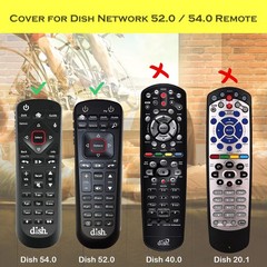 3 Pack Cover for Dish Network Remote Control Purple Blue and Not Glow Red