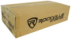Rockville ATOM 8W 8-Channel 3500w Weather Proof Bluetooth Car Amplifier+Amp Kit