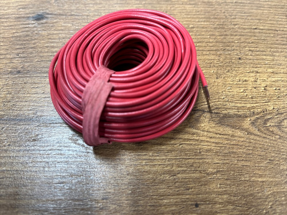 18 GAUGE WIRE 40 FT INSULATED STRANDED COPPER (RED) FREE SAME DAY SHIPPING!