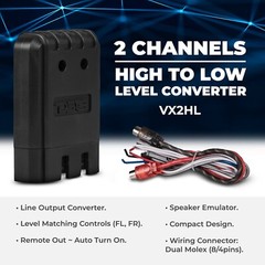 DS18 2 Channel High to Low Level Converter with Auto Turn-On & Speaker Emulator