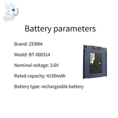 3.6V 4150mAh Battery for ZEBRA BT-000314 TC51 TC56 TC510 Fast Delivery 1PCS NEW