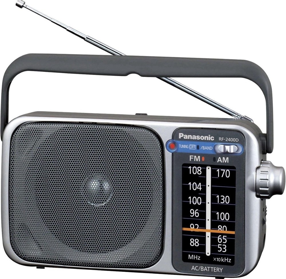 Panasonic RF-2400 AM/FM Portable Radio – Silver