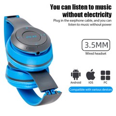 Wireless Headphones Headsets Super Bass Bluetooth Foldable Stereo Earphones Mic