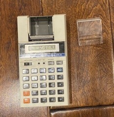 70s VINTAGE CASIO HR-20 PRINTING CALCULATOR WITH CALENDAR MADE IN JAPAN RARE