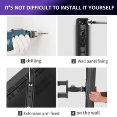 FULL MOTION LCD LED TV WALL MOUNT BRACKET SWIVEL TILT 26 32 36 37 40 42 46 50 55