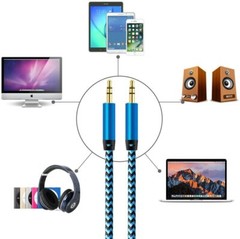 3.5 mm Male to Male Aux Cord Stereo Audio Cable Adapter for PC iPod CAR iPhone