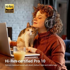 Stereo Headsets with Sound Isolation, Adjustable Headband & Detachable Cable