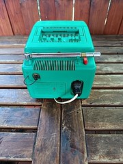 Vintage Russian Portable Television TV ELEKTRONIKA 409 D in green color