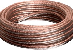 50ft OFC 24 Gauge Speaker Cable – 100% Oxygen Free Copper, 19 Strands