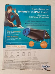 3D Viewer for iPhone and iPod touch Hasbro Black MY3D Eye Popping 3D NIP