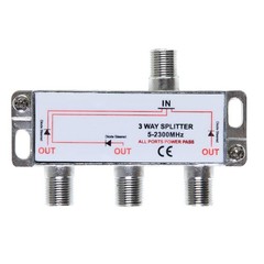 3 Way Bi-Directional 5-2300 Mhz Indoor and Outdoor Waterproof Coaxial Antenna Sp