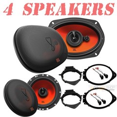 JBL 6×9″ 560W Front & 6.5″ 400W Rear Door Speakers for 2014-2024 GMC Sierra 1500