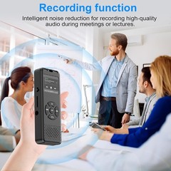 64GB Digital Voice Recorder w/ Playback FM radio Audio Recording & Play Music US