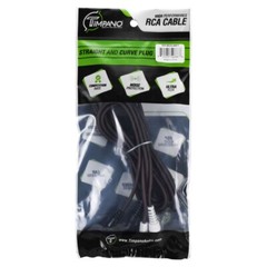TIMPANO 6 FEET LONG 2 CHANNEL OFC RCA AUDIO SIGNAL CABLE TPT-RCA X6FT