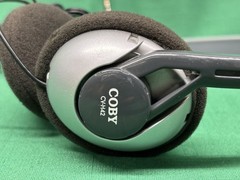 VTG Coby CV-H42 Wired Lightweight On-Ear Headphones W/3.5mm Jack, Silver (11H)