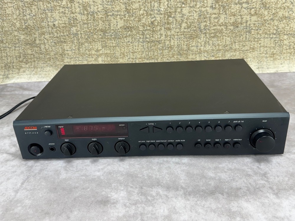 Adcom GTP-450 Stereo Tuner Preamplifier FM AM Audiophile Fully Tested Working
